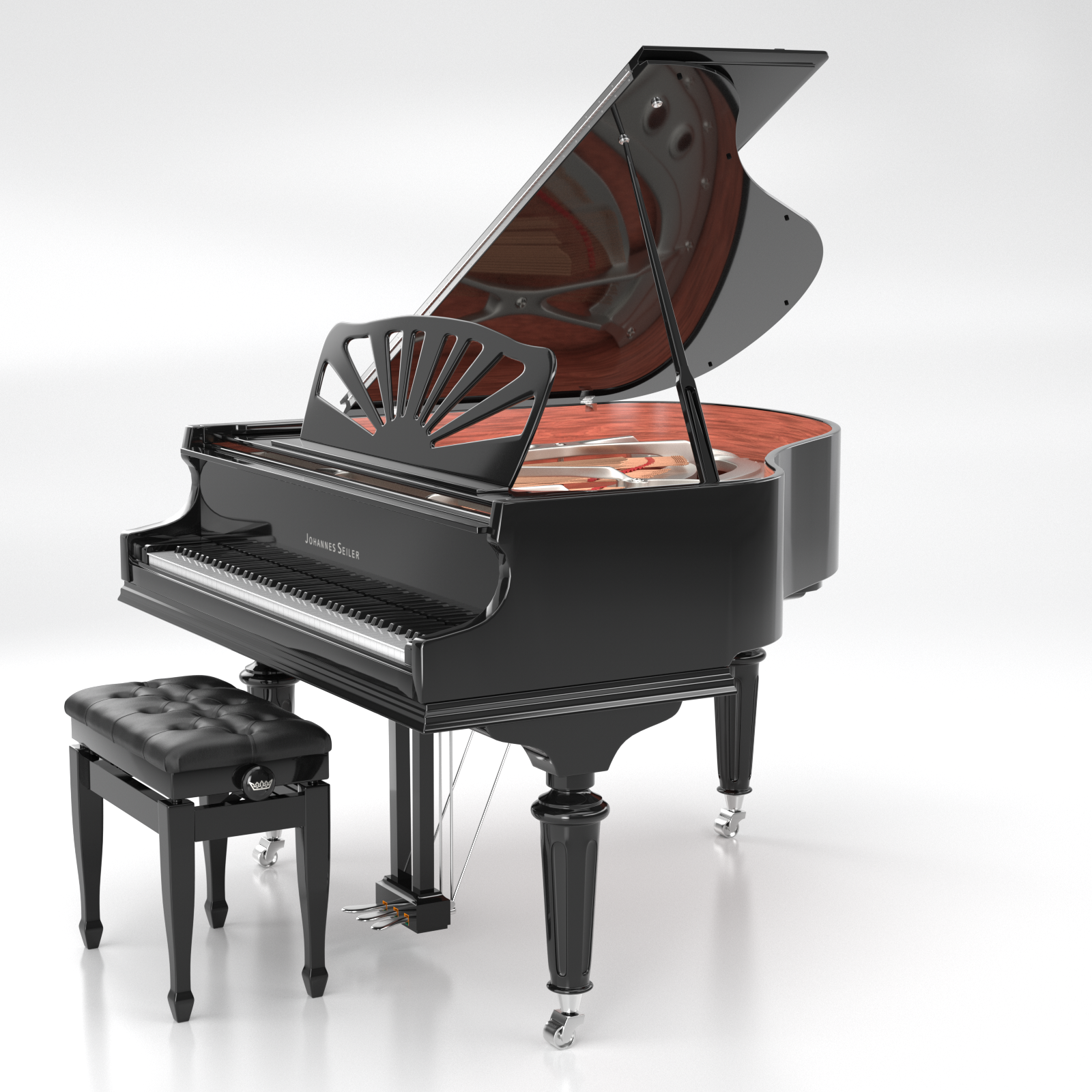 Seiler Johannes Seiler GS-150 LN pianoforte a coda nero lucido