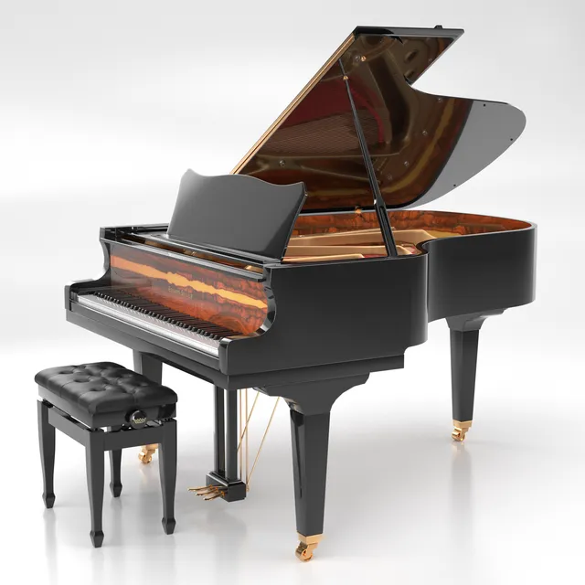 Seiler Eduard Seiler ED-186 pianoforte a coda nero lucido