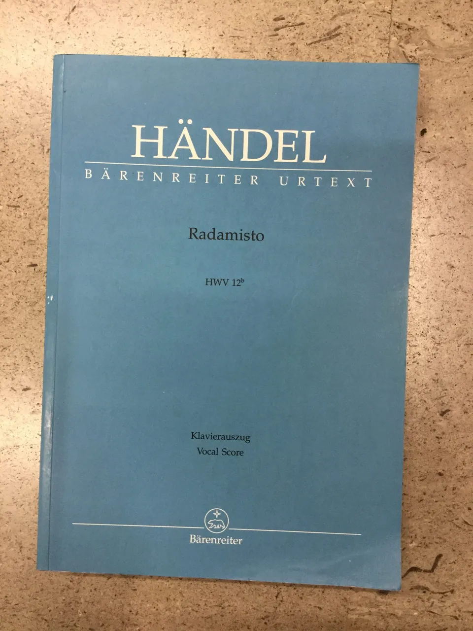 Bärenreiter Handel spartito Urtext