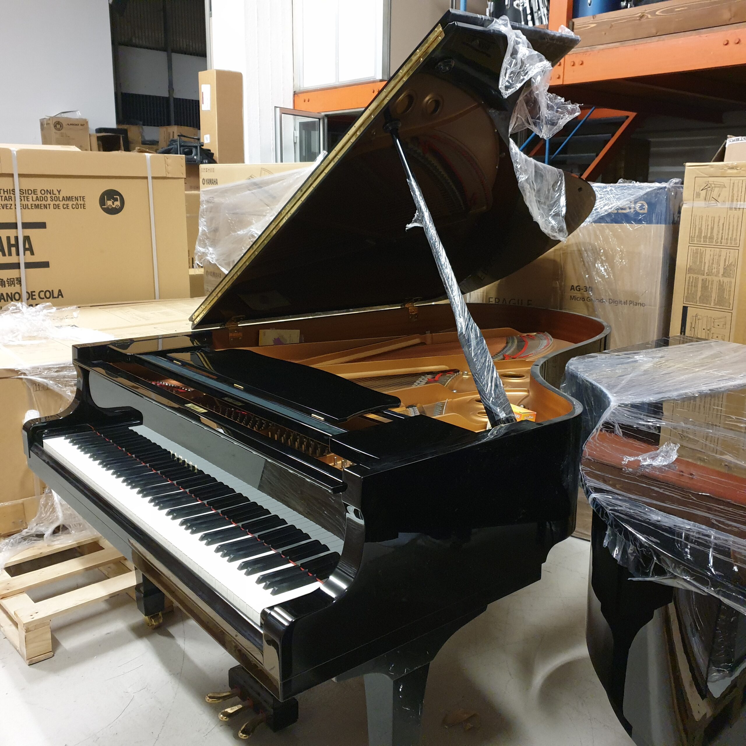 Yamaha C5 Silent Pianoforte a Coda Nero da Concerto