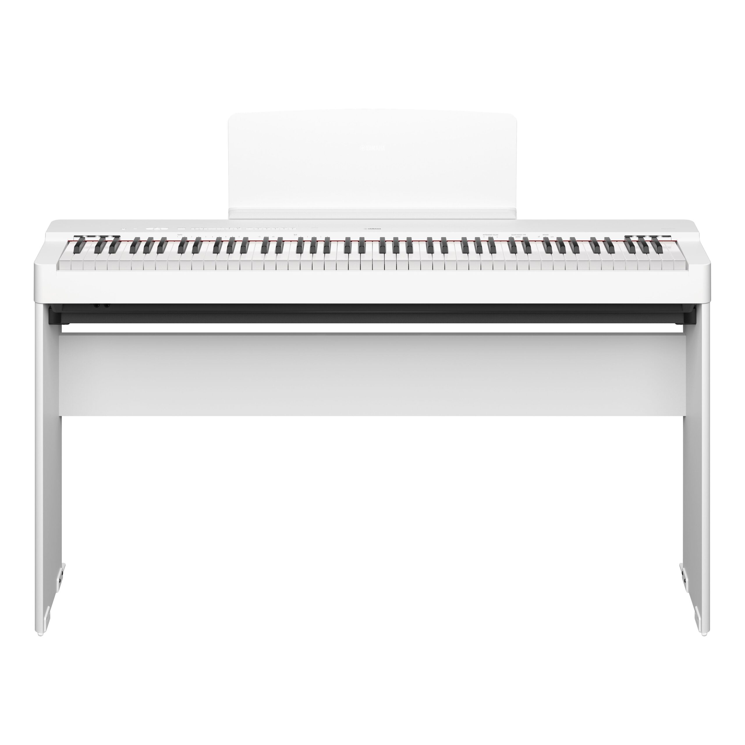 Yamaha P-225 pianoforte digitale bianco bundle L200WH 88 tasti