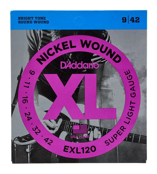 D'Addario EXL120 corde chitarra elettrica Super Light 09-42