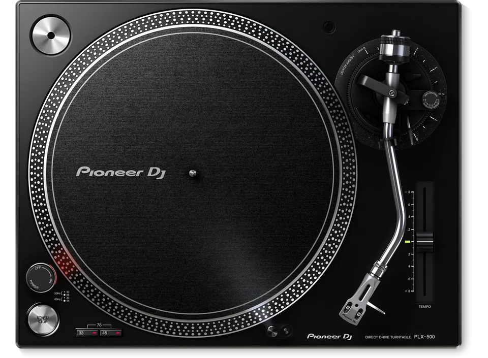 Pioneer PLX-500 giradischi USB nero coppia trazione diretta