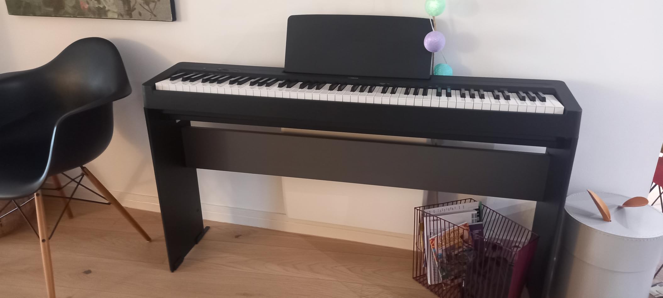Yamaha L-100 supporto pianoforte digitale legno nero P-145