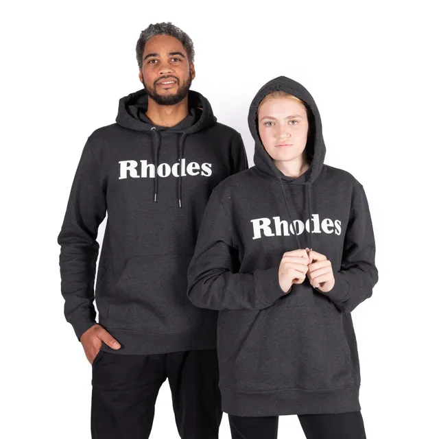 Rhodes Hoodie felpa cappuccio grigia slate grey cotone