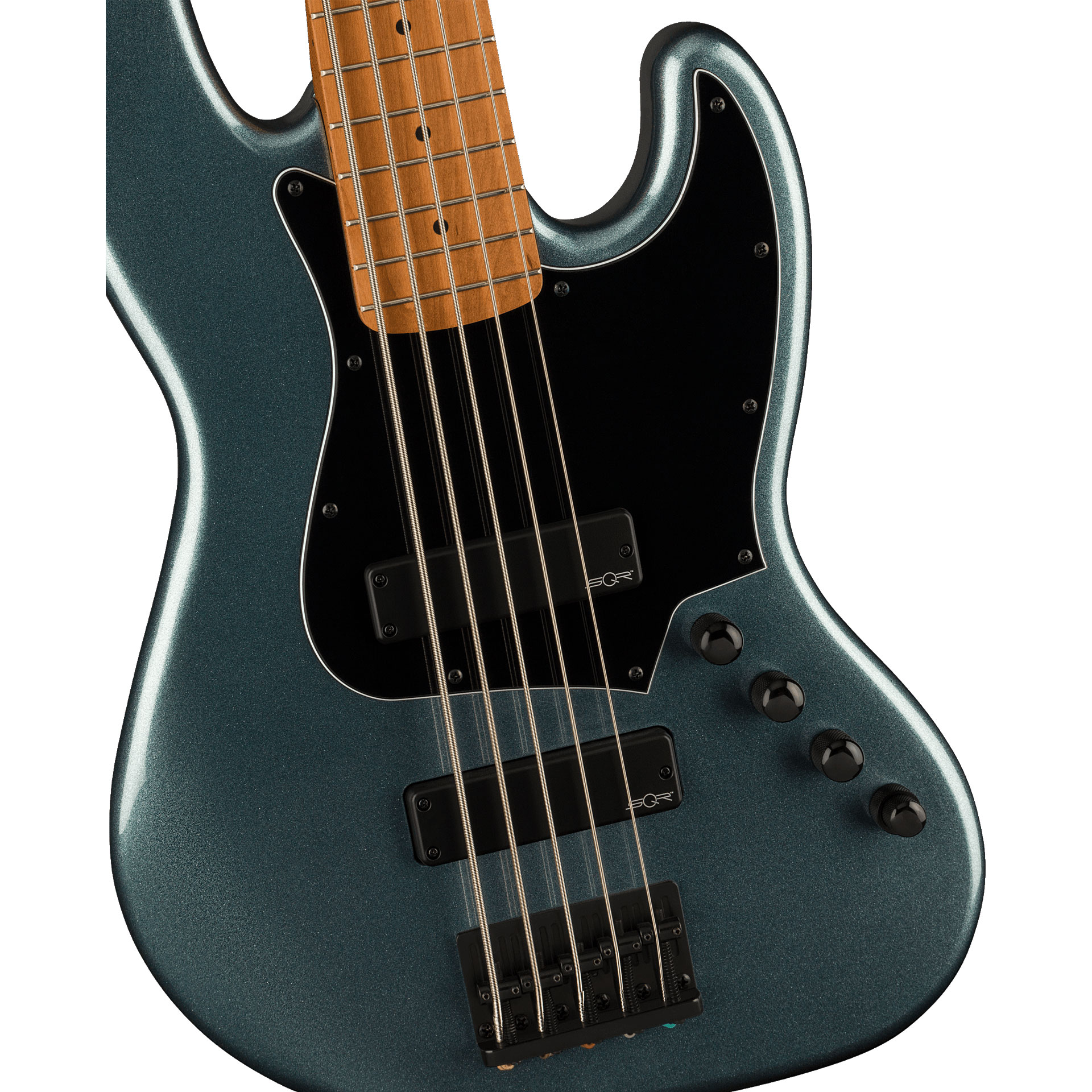 Squier Contemporary Jazz Bass V basso gunmetal active
