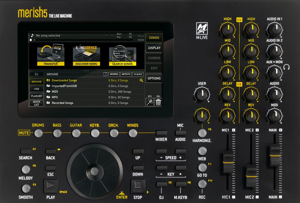 M-Live Merish 5+ Plus lettore basi musicali MTA