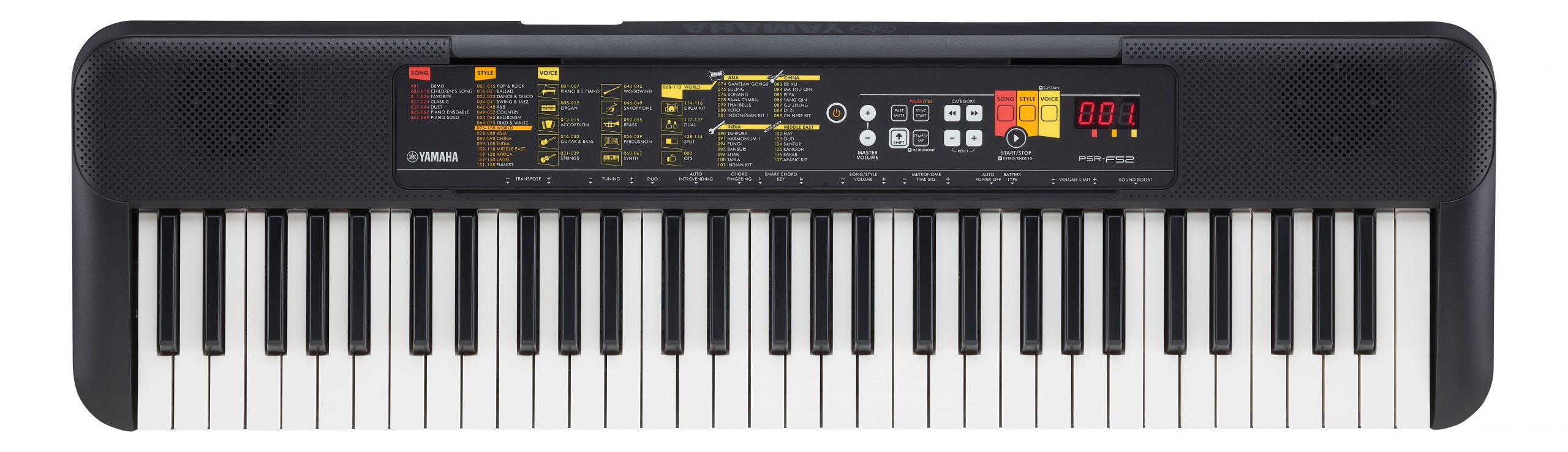 Yamaha PSR-F52 tastiera 61 tasti per principianti