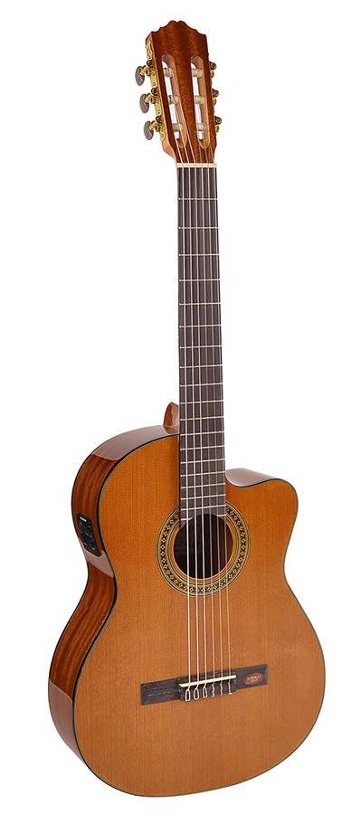 Salvador Cortez CC-10CE chitarra classica amplificata natural