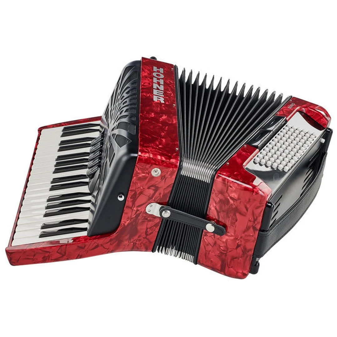 Hohner Bravo III fisarmonica 72 bassi Red Silent Key
