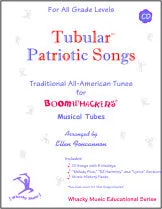 Boomwhackers Tubular Patriotic Songs libro + CD inni USA