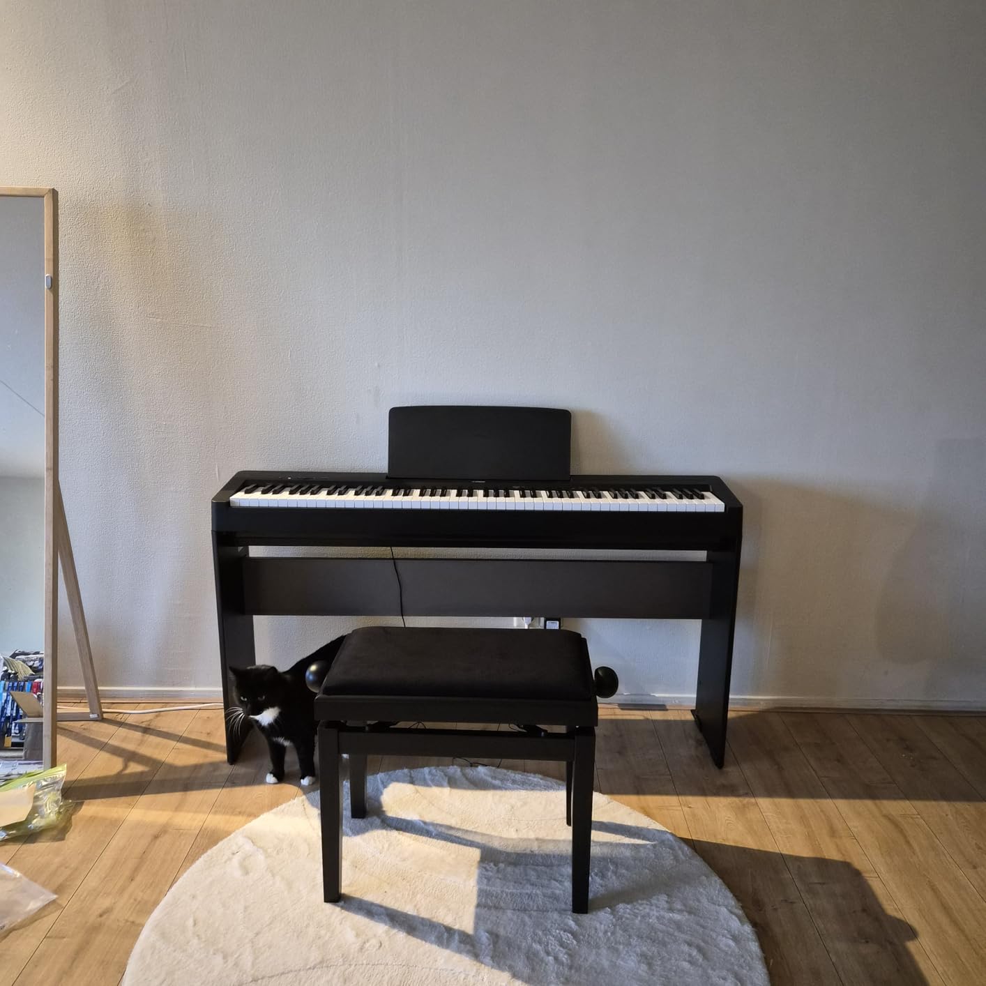 Yamaha L-100 supporto pianoforte digitale legno nero P-145