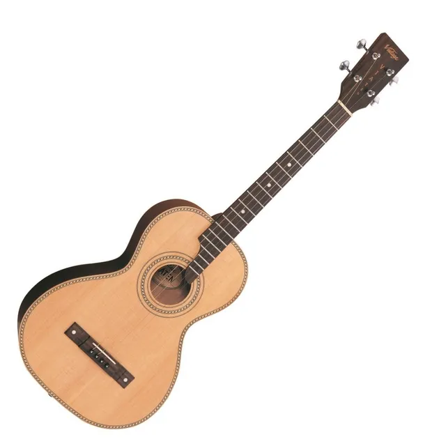 Vintage VTE800N Paul Brett chitarra tenore 4 corde Sapele