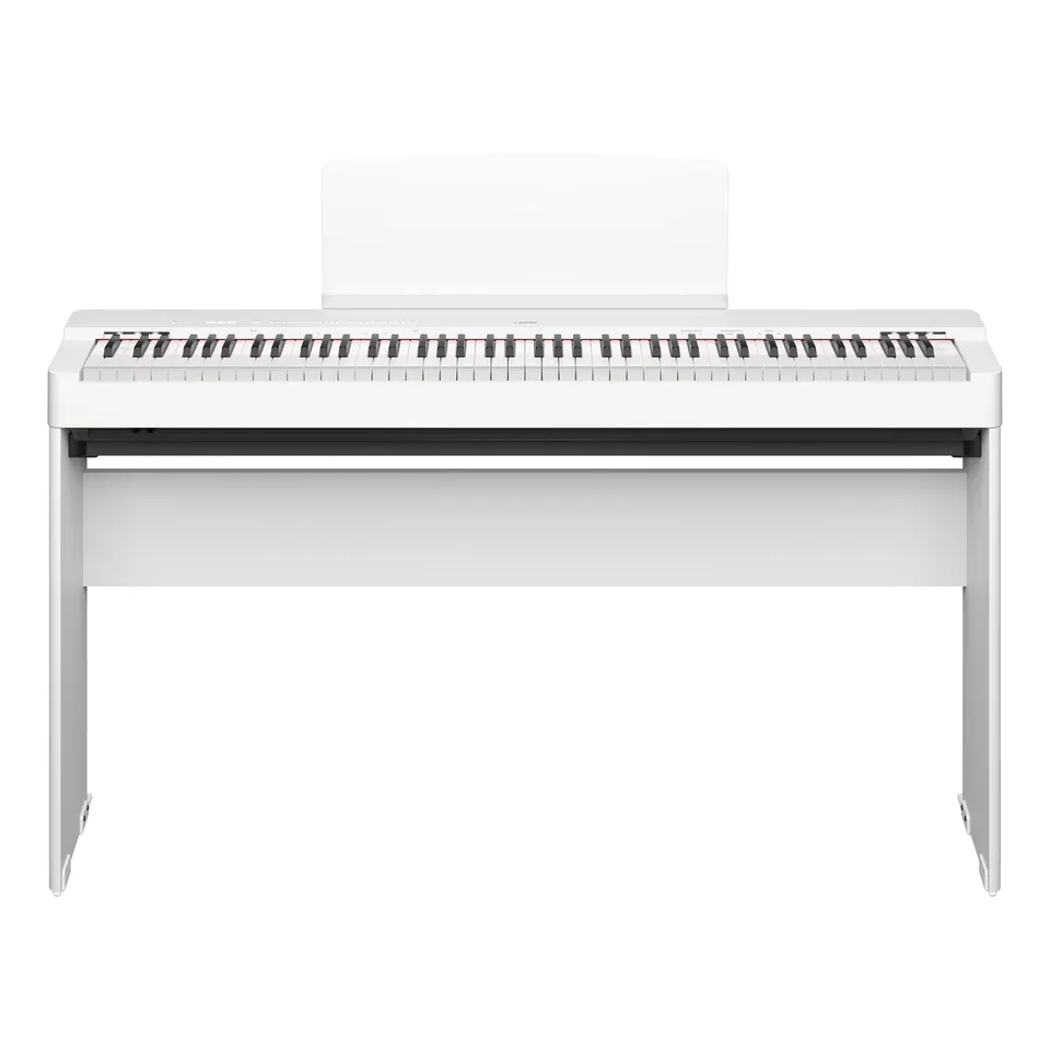 Yamaha P-225 pianoforte digitale bianco bundle L200WH 88 tasti