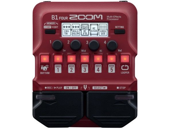 Zoom B1 Four Pedale Basso Multieffetto Looper