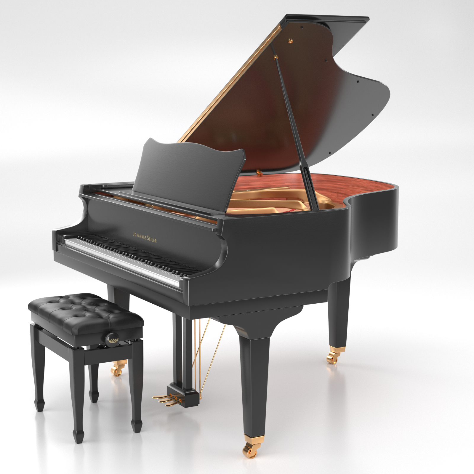 Seiler Johannes Seiler GS-160 pianoforte a coda nero lucido