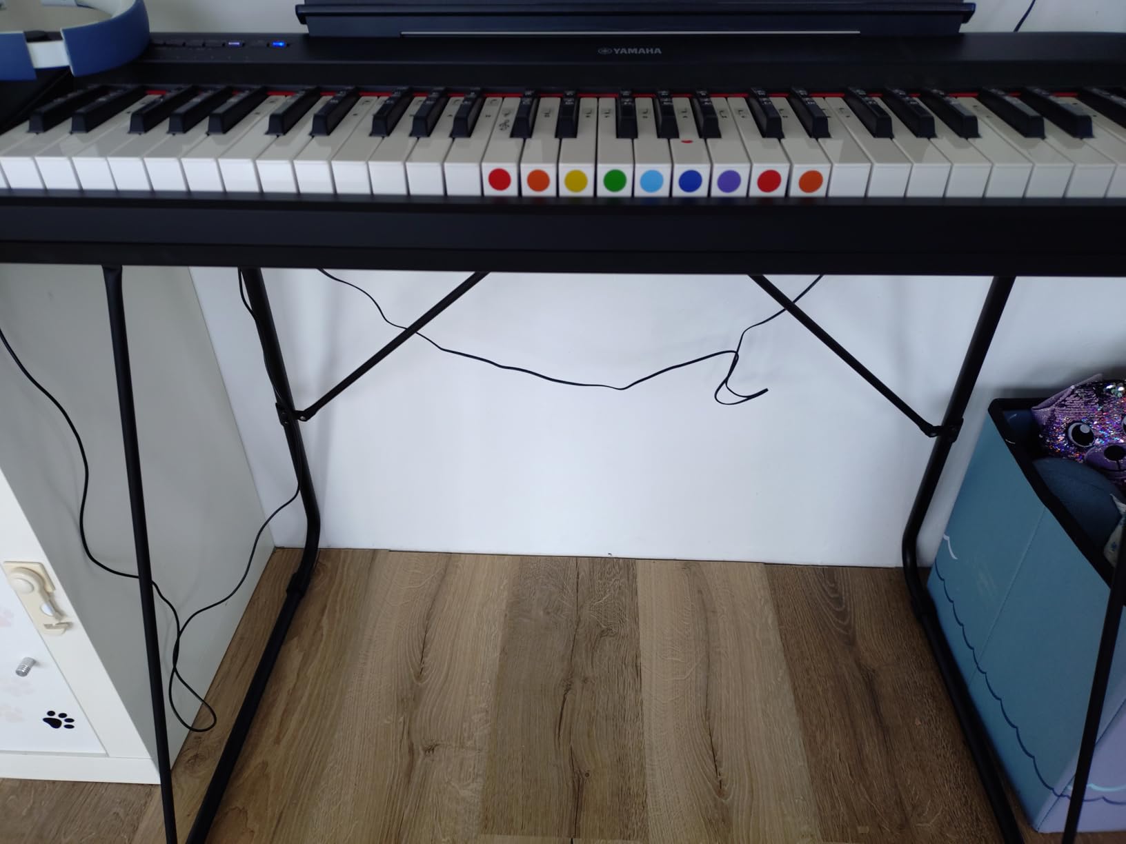 Yamaha L-2C Supporto Tastiera Pieghevole Nero Metallo