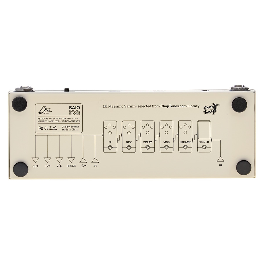 Eko Baio pedale multieffetto chitarra con IR bluetooth