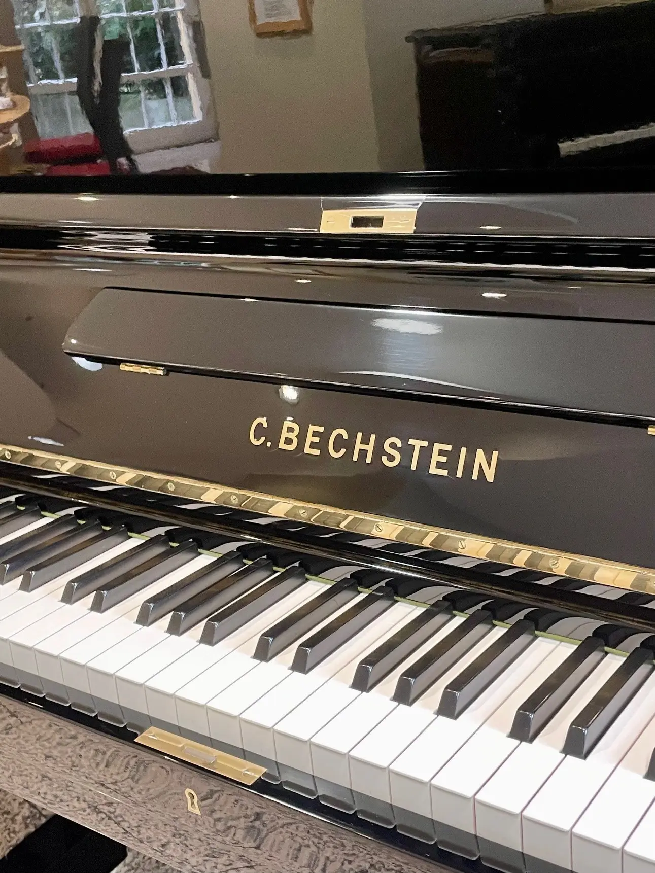 Bechstein 116 pianoforte verticale nero lucido usato