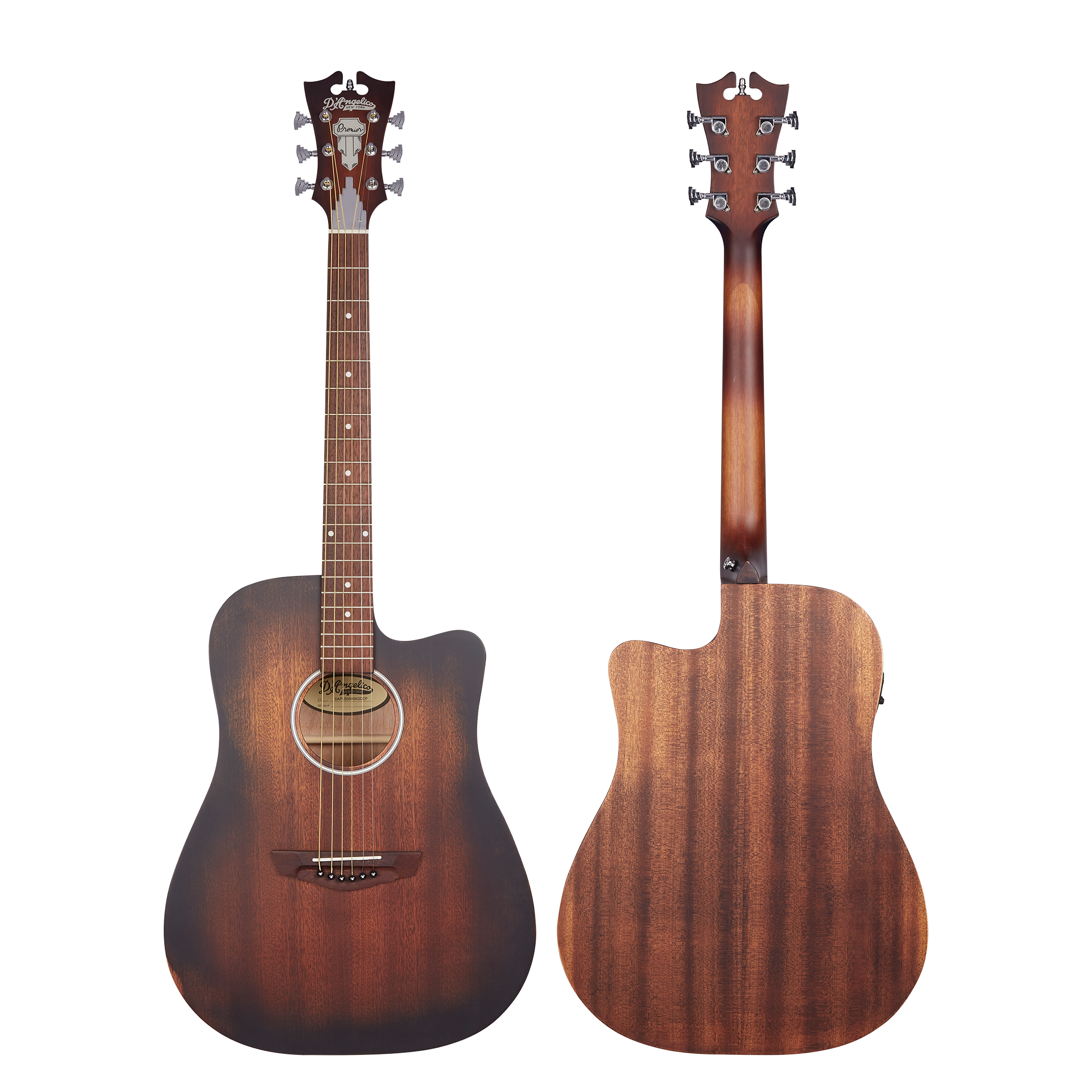 D'Angelico Premier Bowery LS acustica Aged Mahogany ex-demo