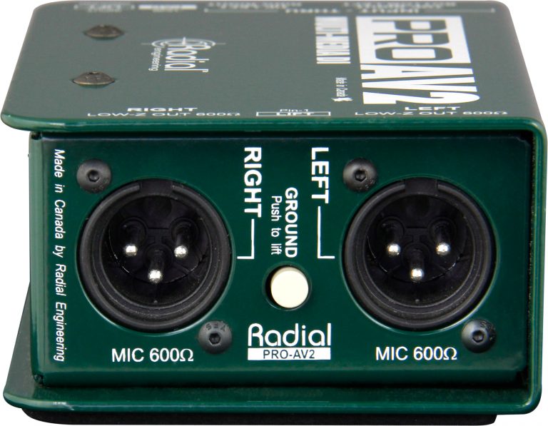 Radial Pro AV2 DI Box Stereo Passiva