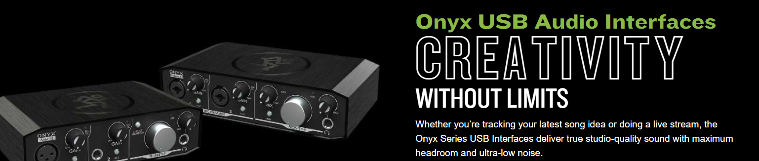 Mackie Onyx Artist 1.2 interfaccia audio USB 2x2 24-bit