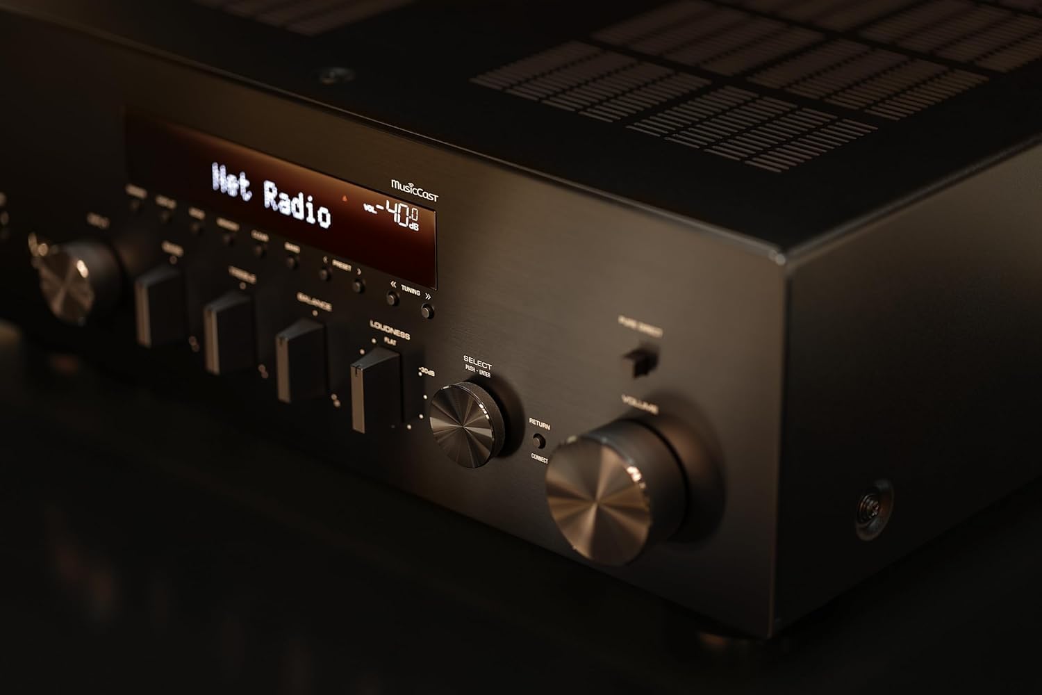 Yamaha R-N600A sintoamplificatore rete Hi-Fi nero