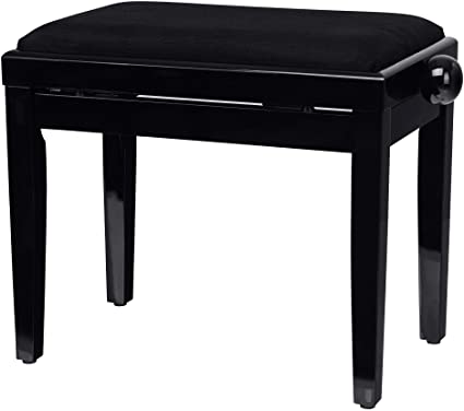Panchetta Pianoforte Nero Lucido Panca Fissa Legno