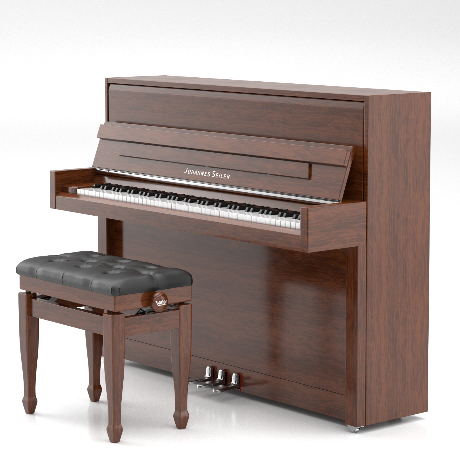 Johannes Seiler GS-110 NDR pianoforte verticale nero lucido