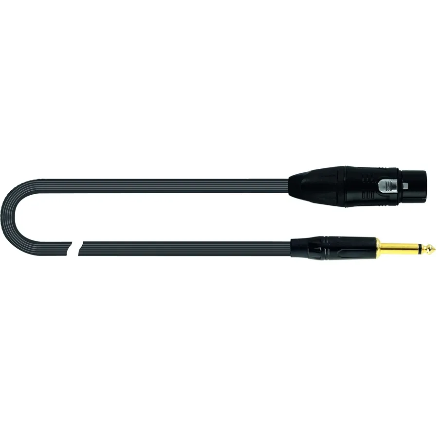 Quik Lok Just FJM 3MT cavo microfonico 3 m nero
