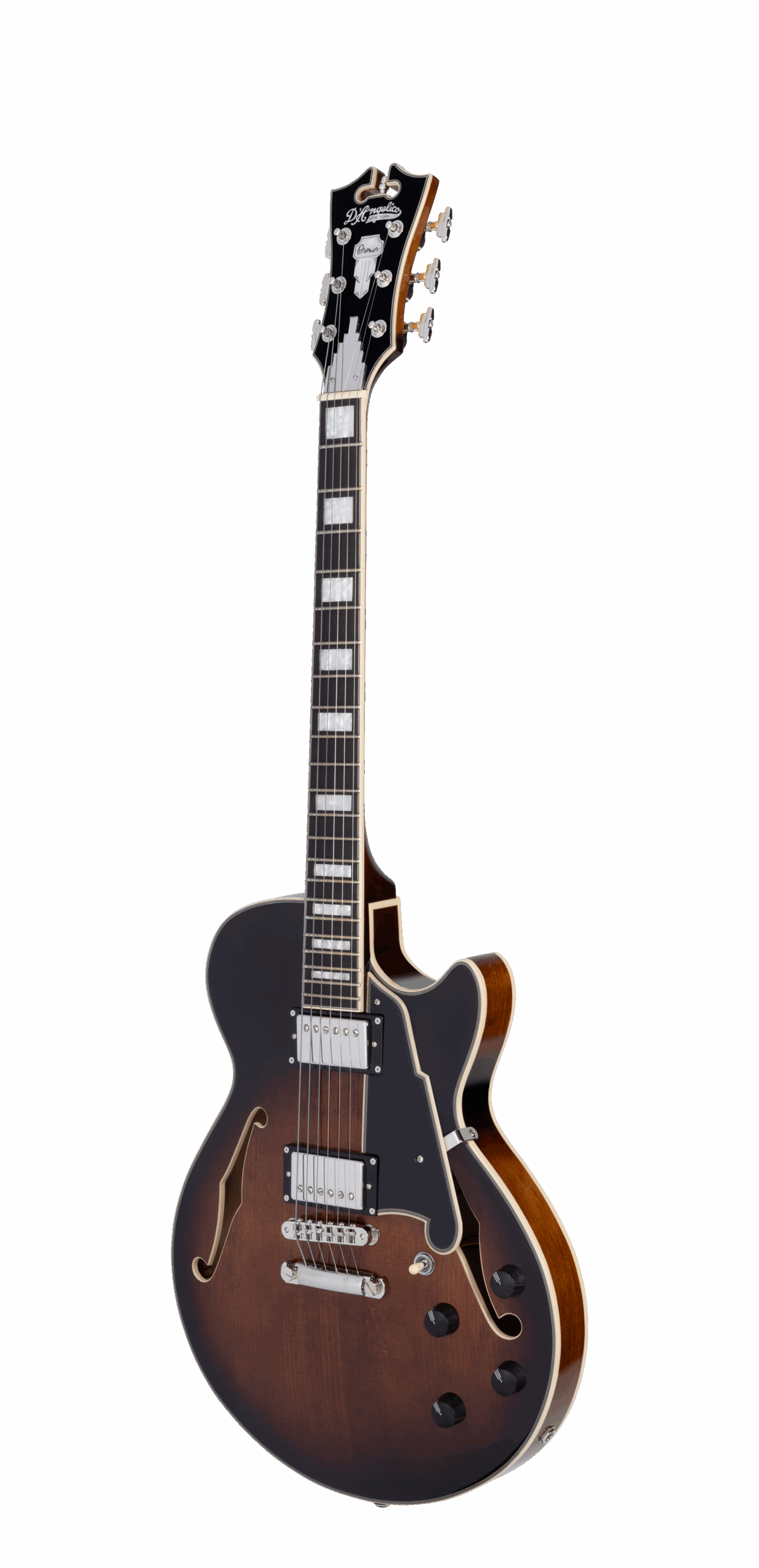 D'Angelico Premier SS chitarra Brown Burst ex demo