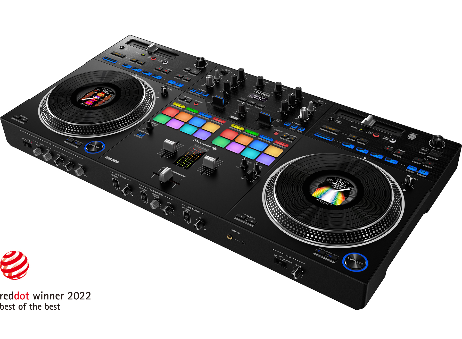 Pioneer DDJ-REV7 controller DJ jog motorizzate 2 deck
