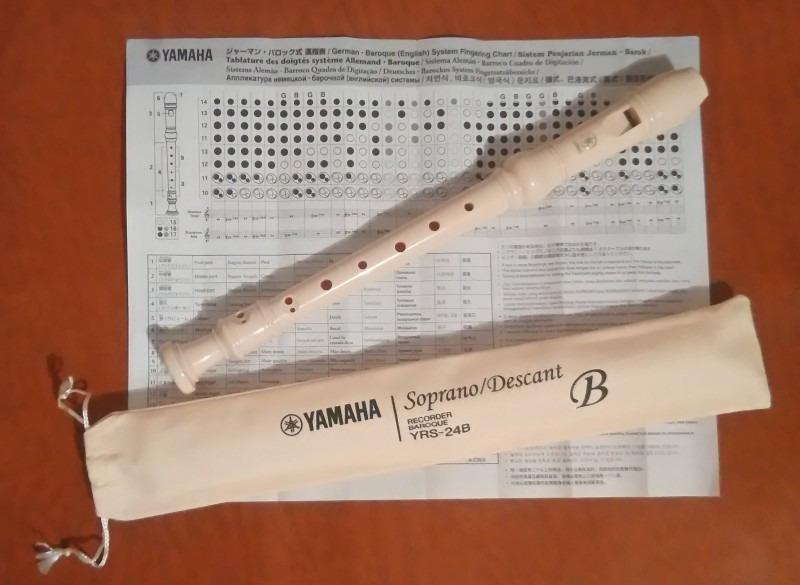 Yamaha YRS24B Flauto Dolce Soprano Do Avorio ABS Scuola