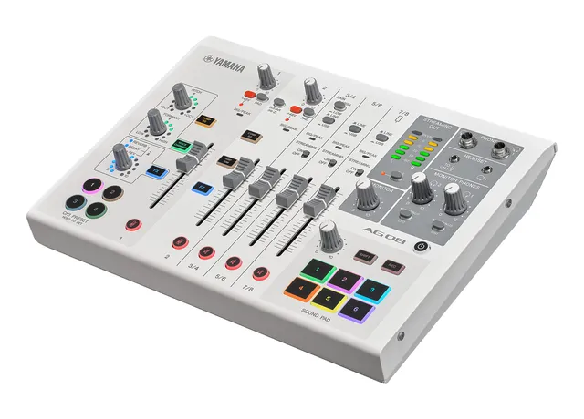 Yamaha AG08 Mixer Streaming Bianco USB DSP Effetti