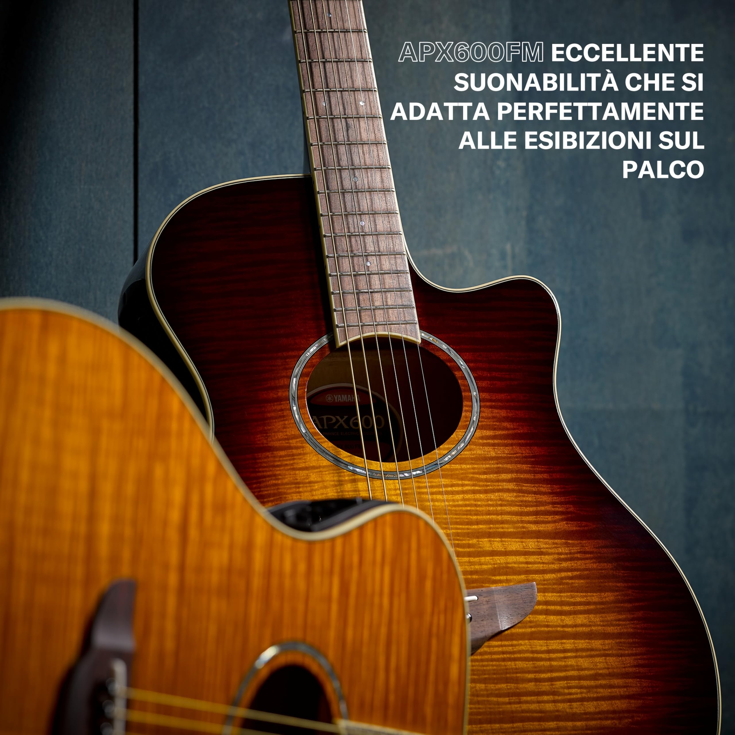 Yamaha APX600FM chitarra elettroacustica ambra acero EQ