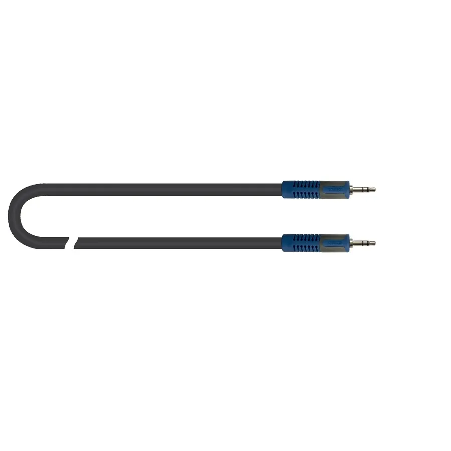 Quik Lok ROK SOLID RKSA/138-1 cavo minijack stereo 3.5 nero 1 m