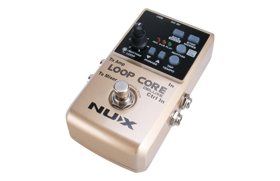Nux Loop Core Deluxe pedale looper bundle + footswitch