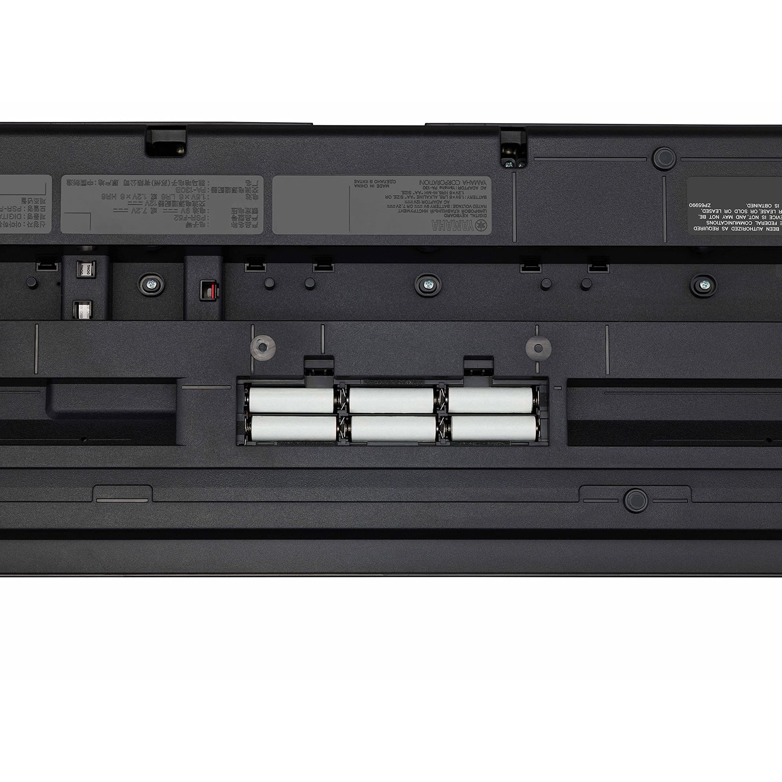 Yamaha PSR-F52 Tastiera Digitale 61 Tasti Nera 144 Voci