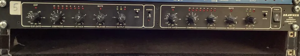 Drawmer LX20 Dual Compressore Expander rack usato vintage