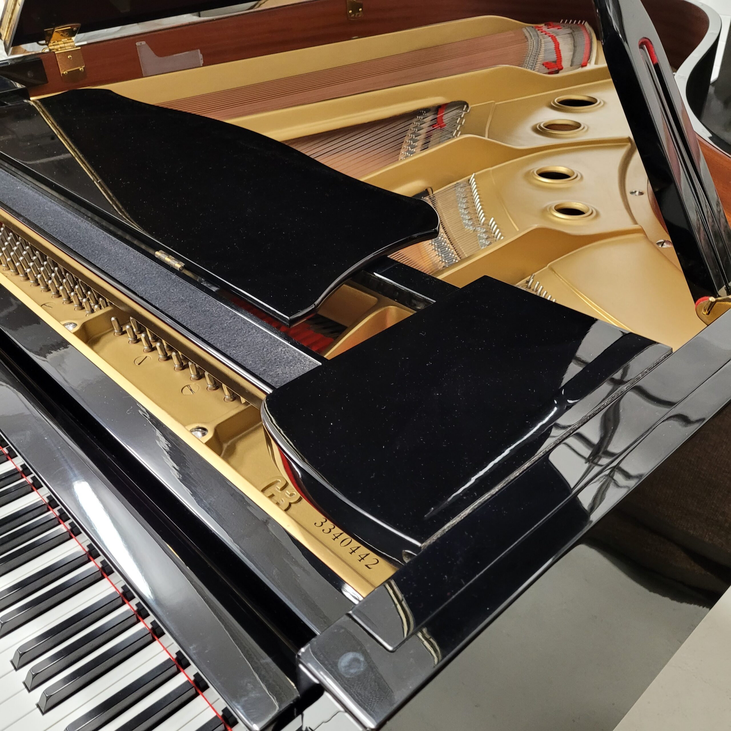 Yamaha C3 Pianoforte a Coda Nero Lucido Occasione Usato