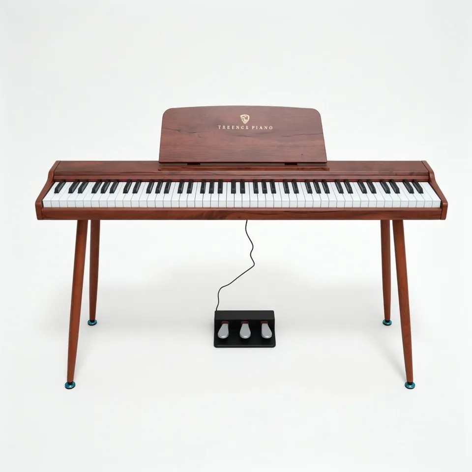 Terence P10 Piano Casa 88 Tasti Pesati Noce Nero