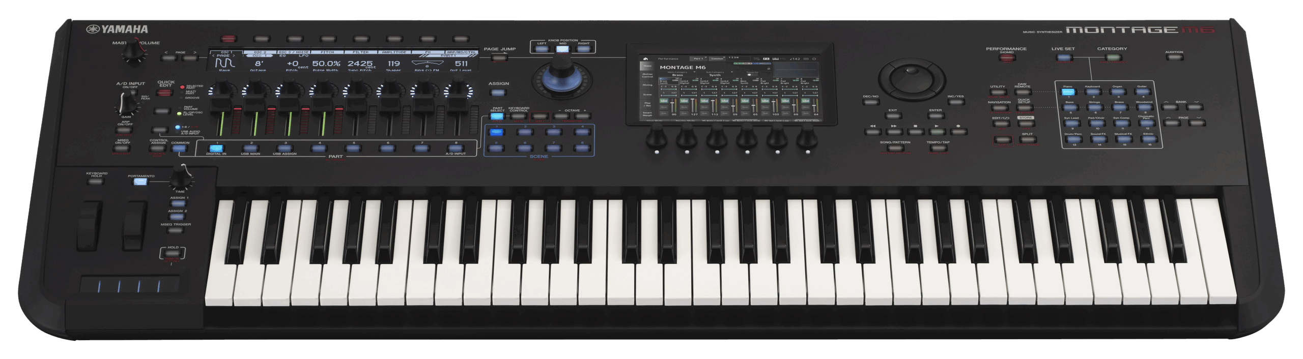 Yamaha Montage M6 sintetizzatore 61 tasti aftertouch