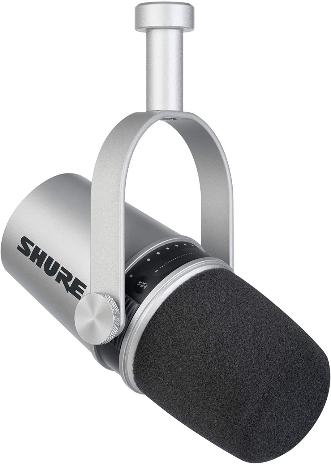 Shure MV7 microfono podcast USB XLR nero con touch