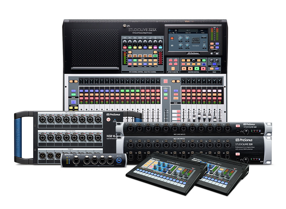 PreSonus NSB 16.8 stage box AVB 16x8 rack