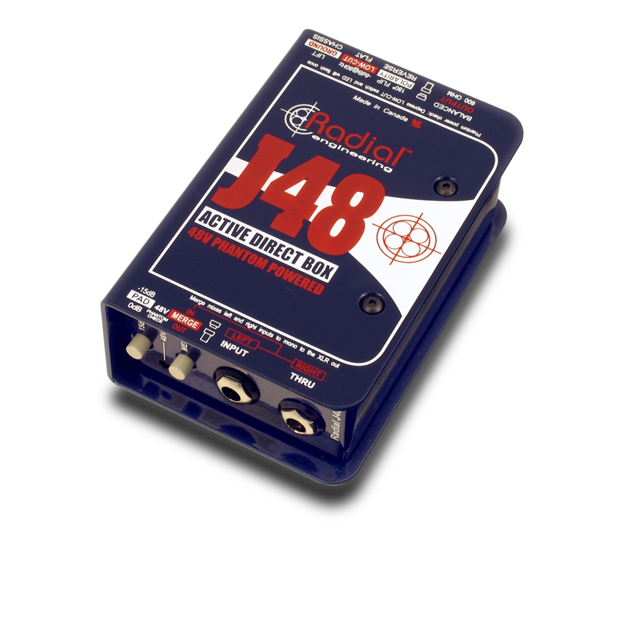 Radial J48 Direct Box Attiva Phantom 48V Tour