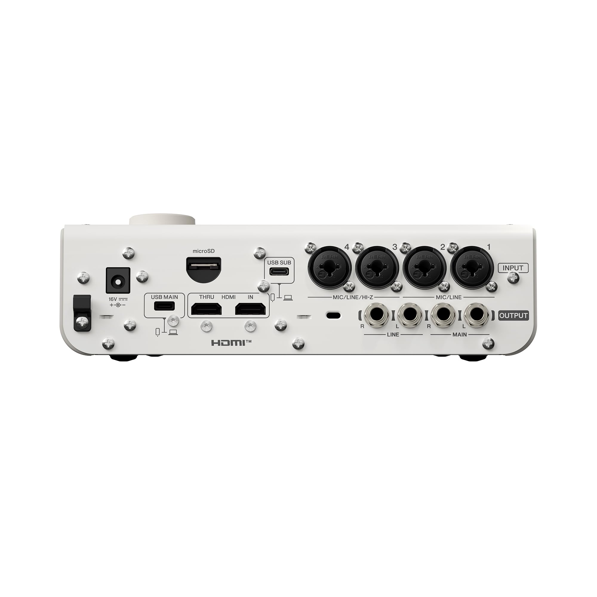 Yamaha URX44V interfaccia audio USB-C bianca