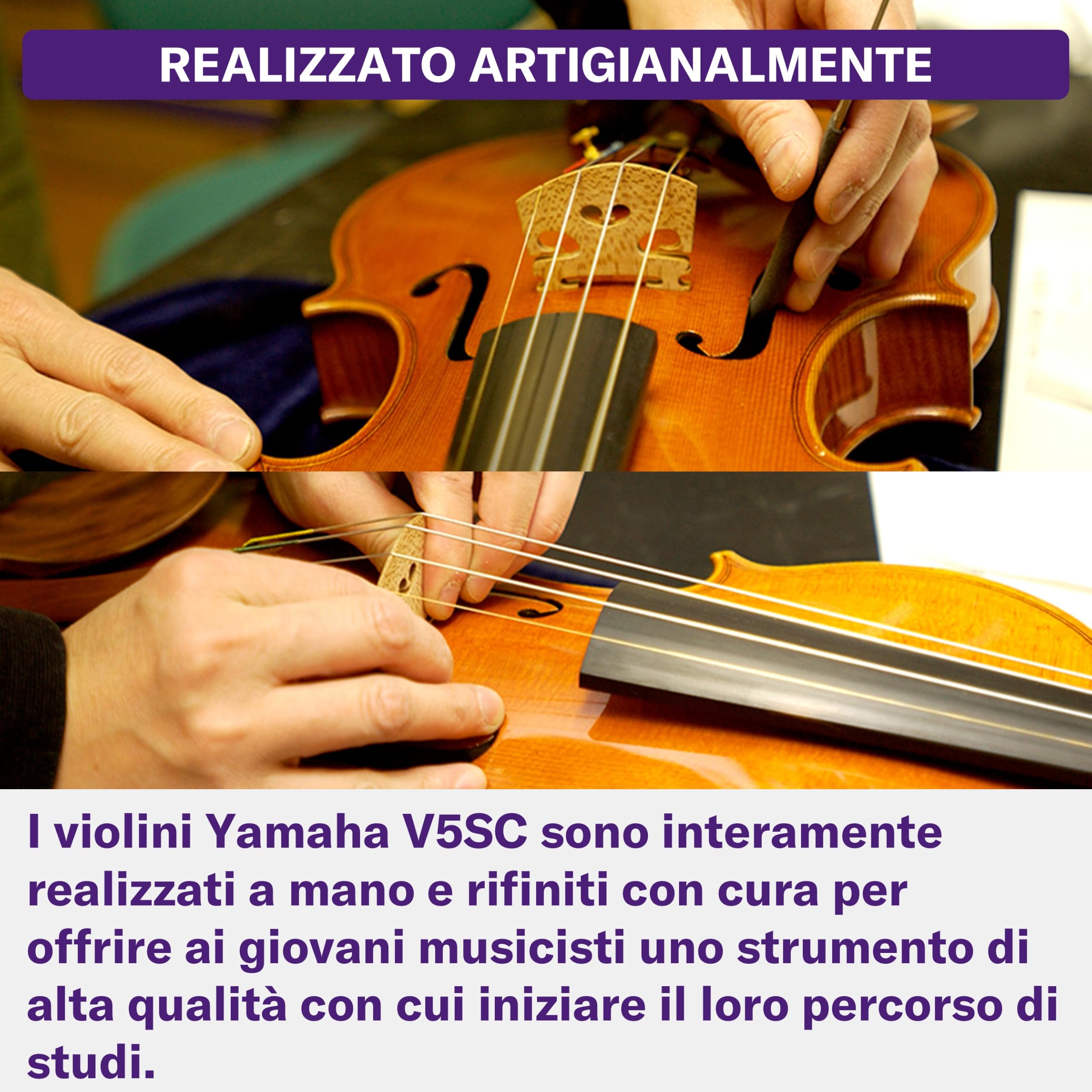 Yamaha V5SC Violino Acustico 1/16 Marrone