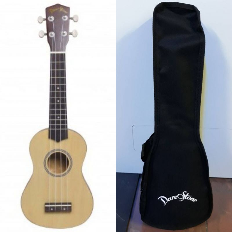 Darestone UKSNT ukulele soprano natural con borsa