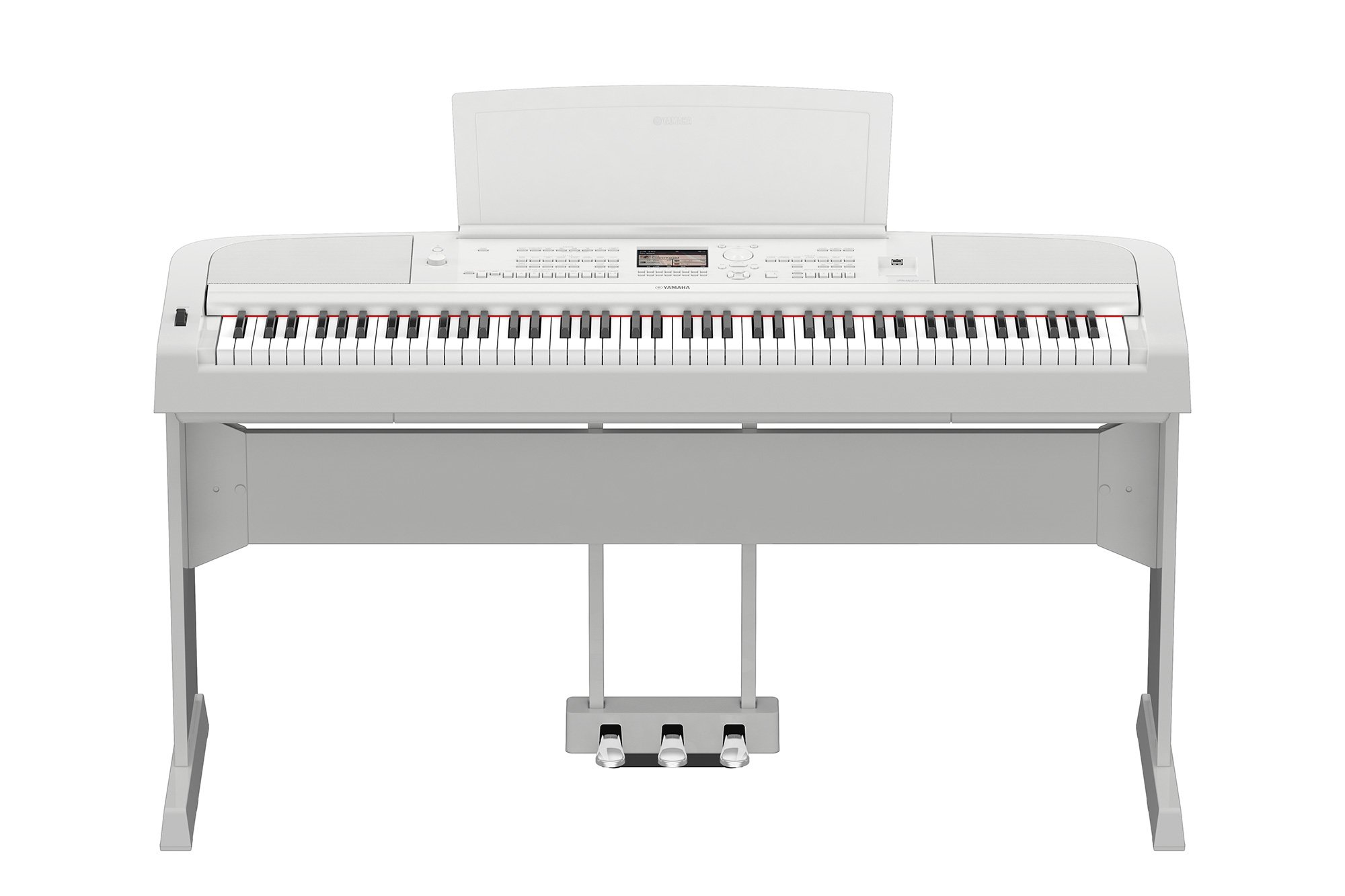 Yamaha DGX-670 WH pianoforte digitale 88 tasti bianco bundle