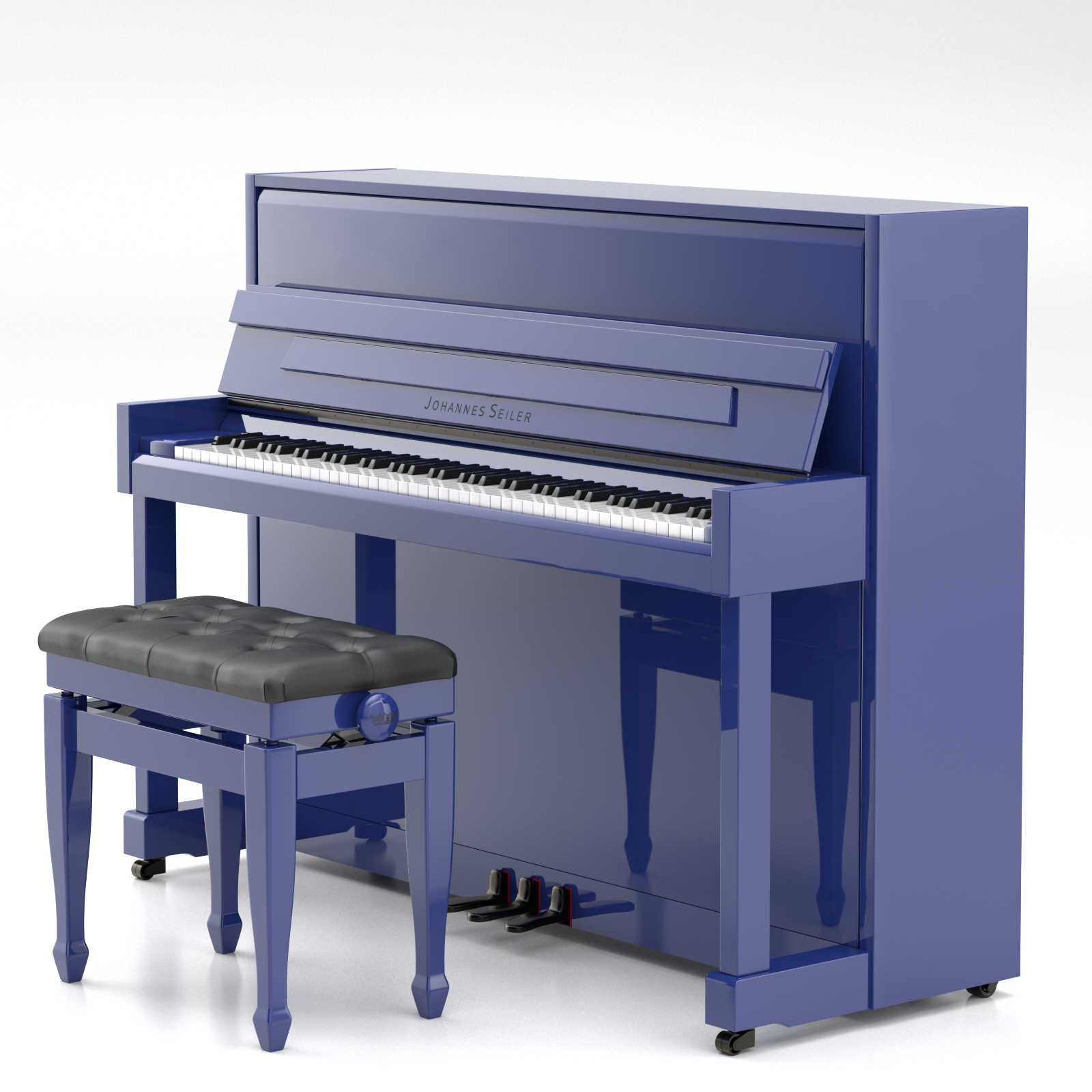Seiler Johannes Seiler GS-112 pianoforte verticale grey polish 112 cm